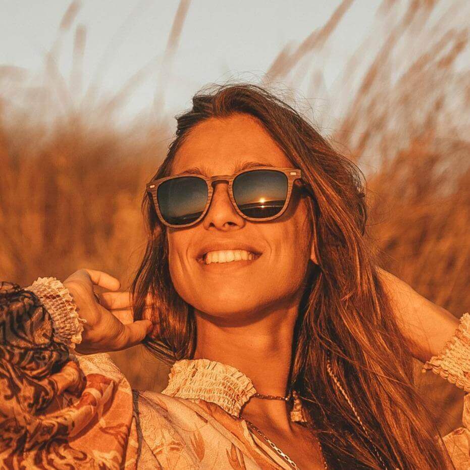Lark - Unisex Wooden Sunglasses - Gafas Y Gafas