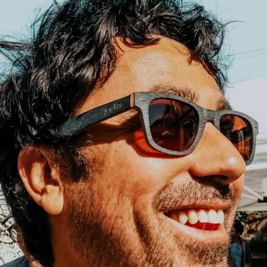 Moon - Unisex Wooden Sunglasses - Gafas Y Gafas