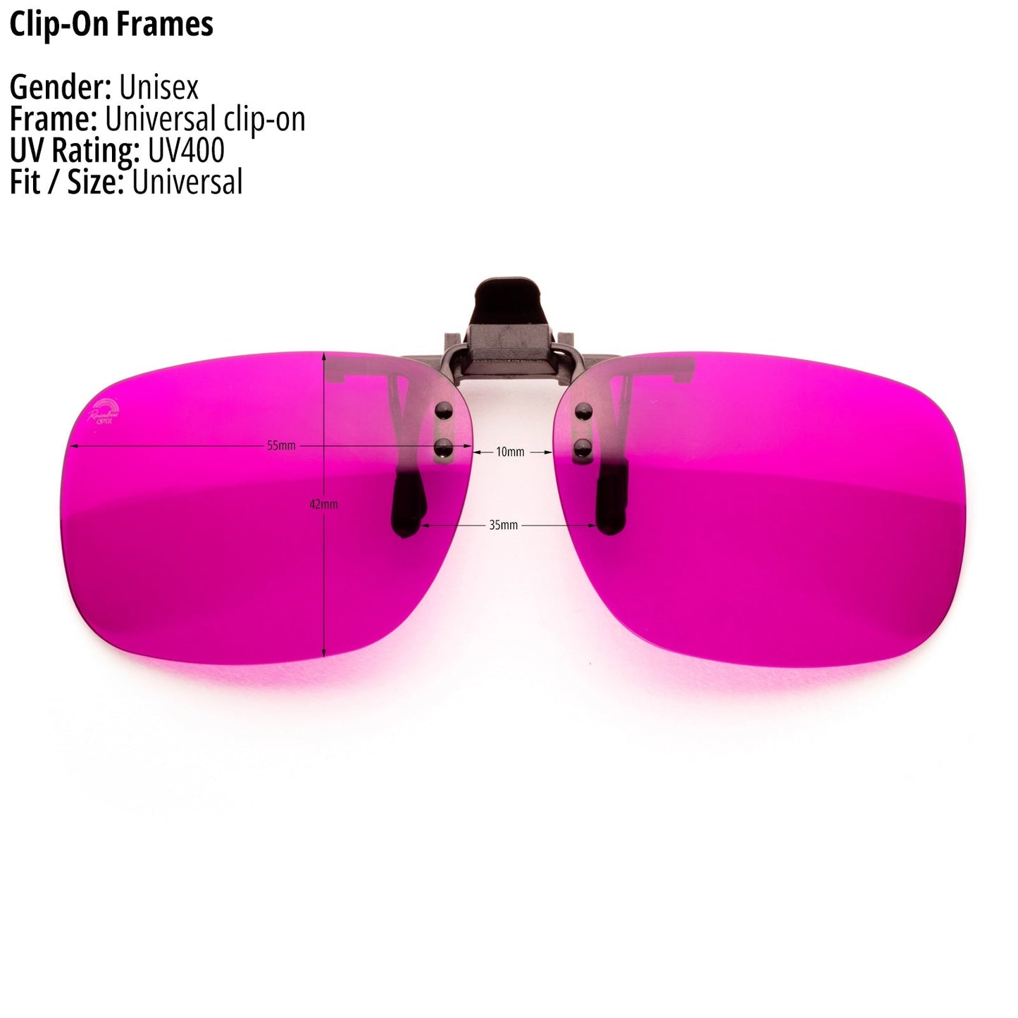 The Clip - Ons | Magenta "Transcending" - Gafas Y Gafas