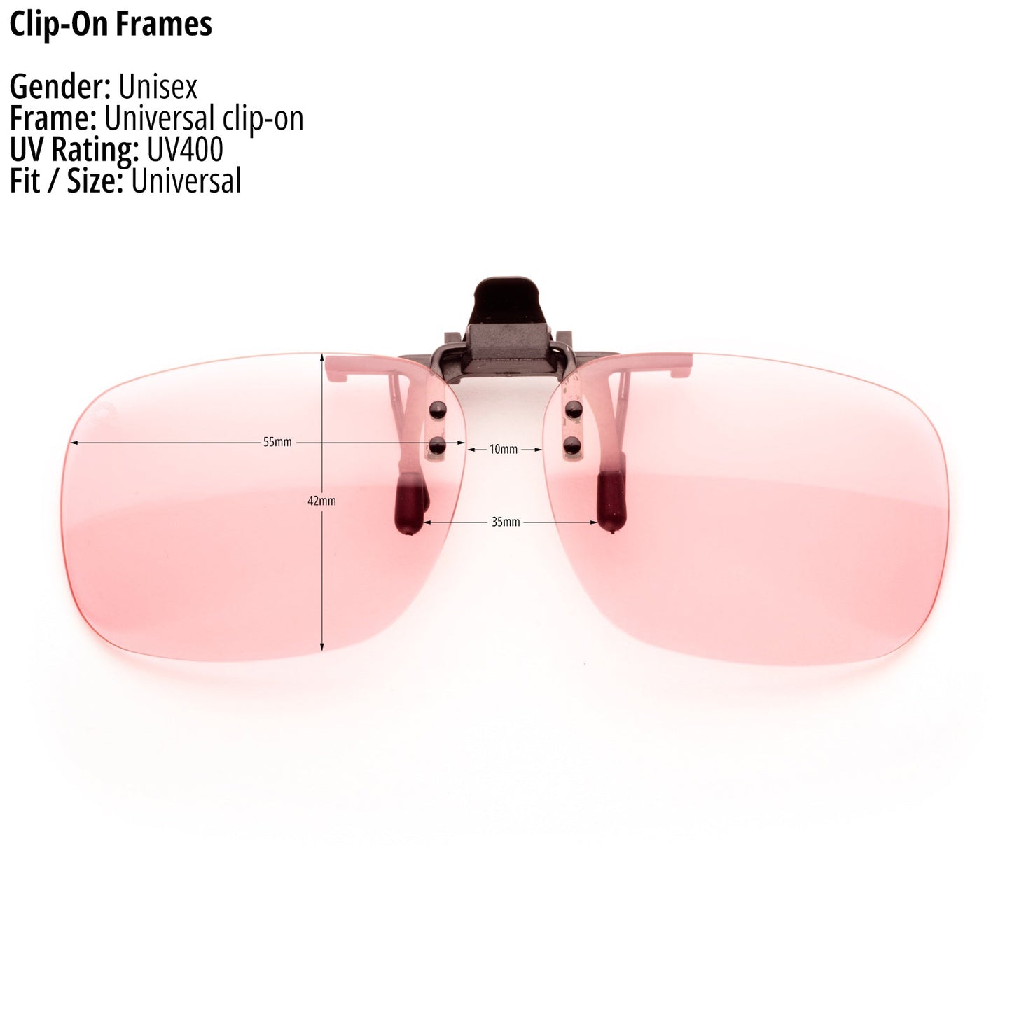 The Clip - Ons | Rose "Self - Love" - Gafas Y Gafas