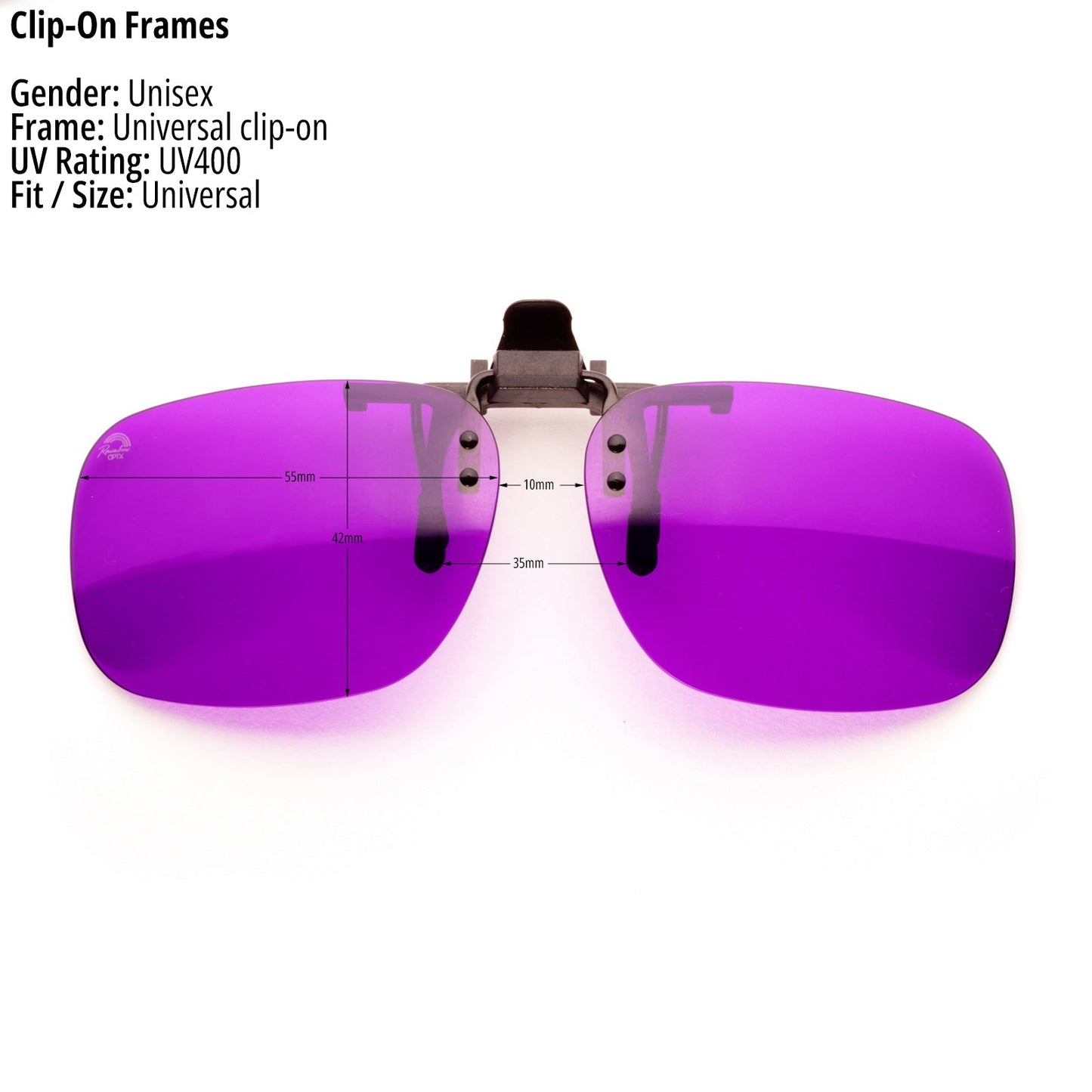 The Clip - Ons | Violet "Wisdom" - Gafas Y Gafas