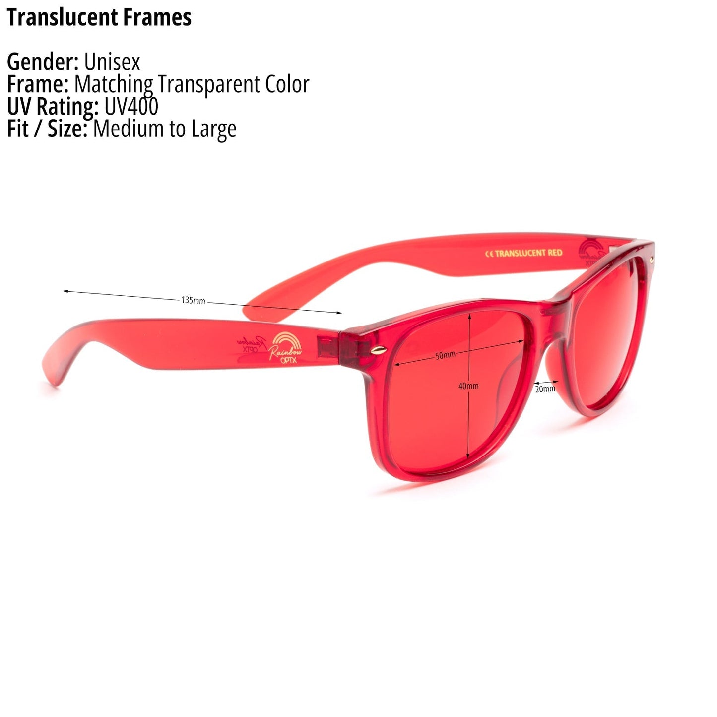 The Translucent | Red "Vitality" - Gafas Y Gafas