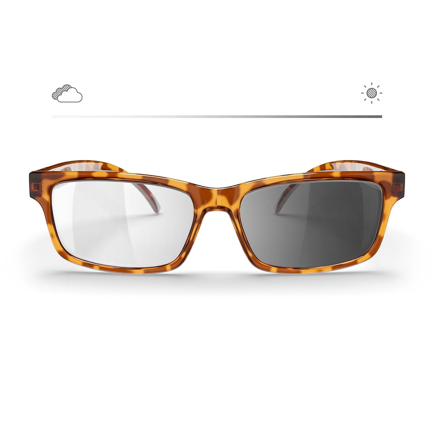 Tortoise Rectangle Prescription Transitions® Xtra Active - Gafas Y Gafas