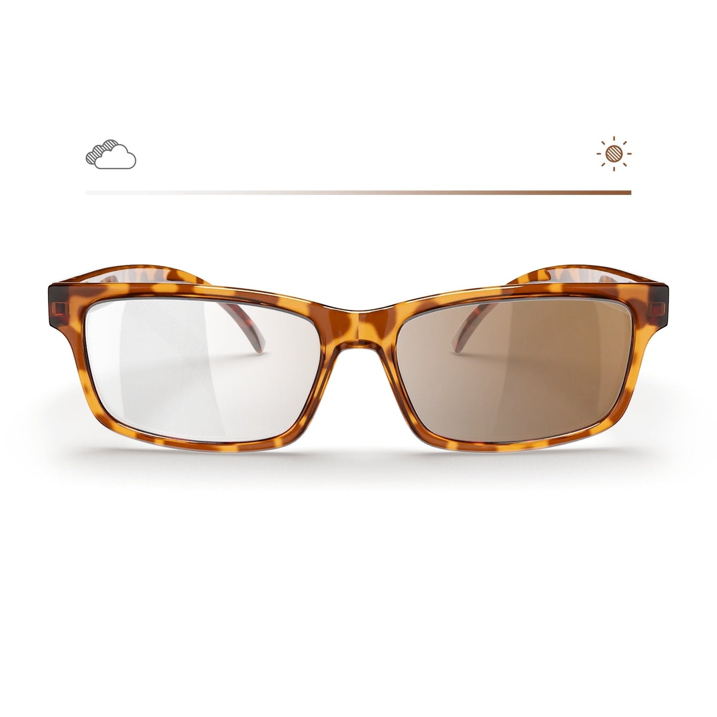 Tortoise Rectangle Prescription Transitions® Xtra Active - Gafas Y Gafas