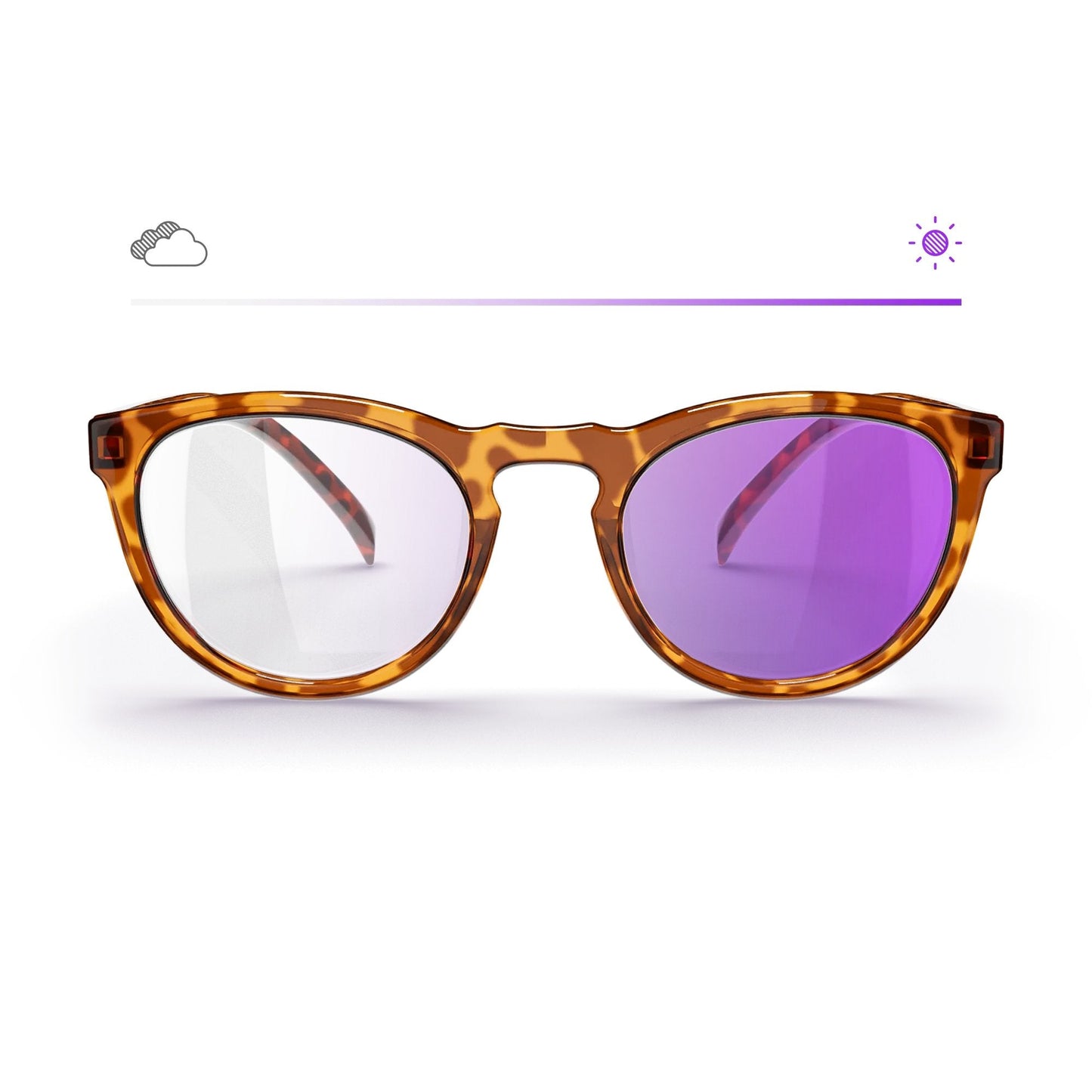 Tortoise Round Prescription Transitions® Colors - Gafas Y Gafas