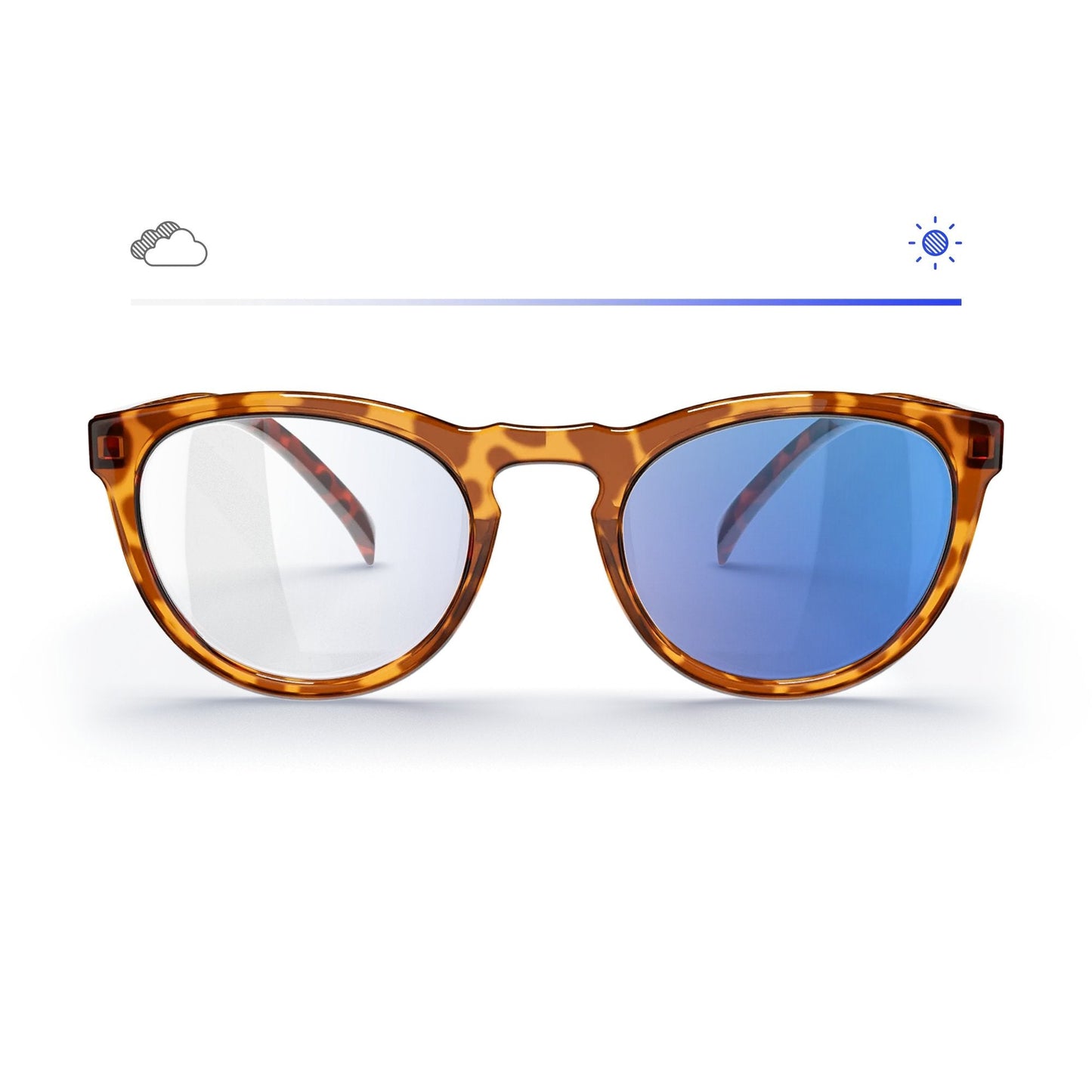 Tortoise Round Prescription Transitions® Colors - Gafas Y Gafas