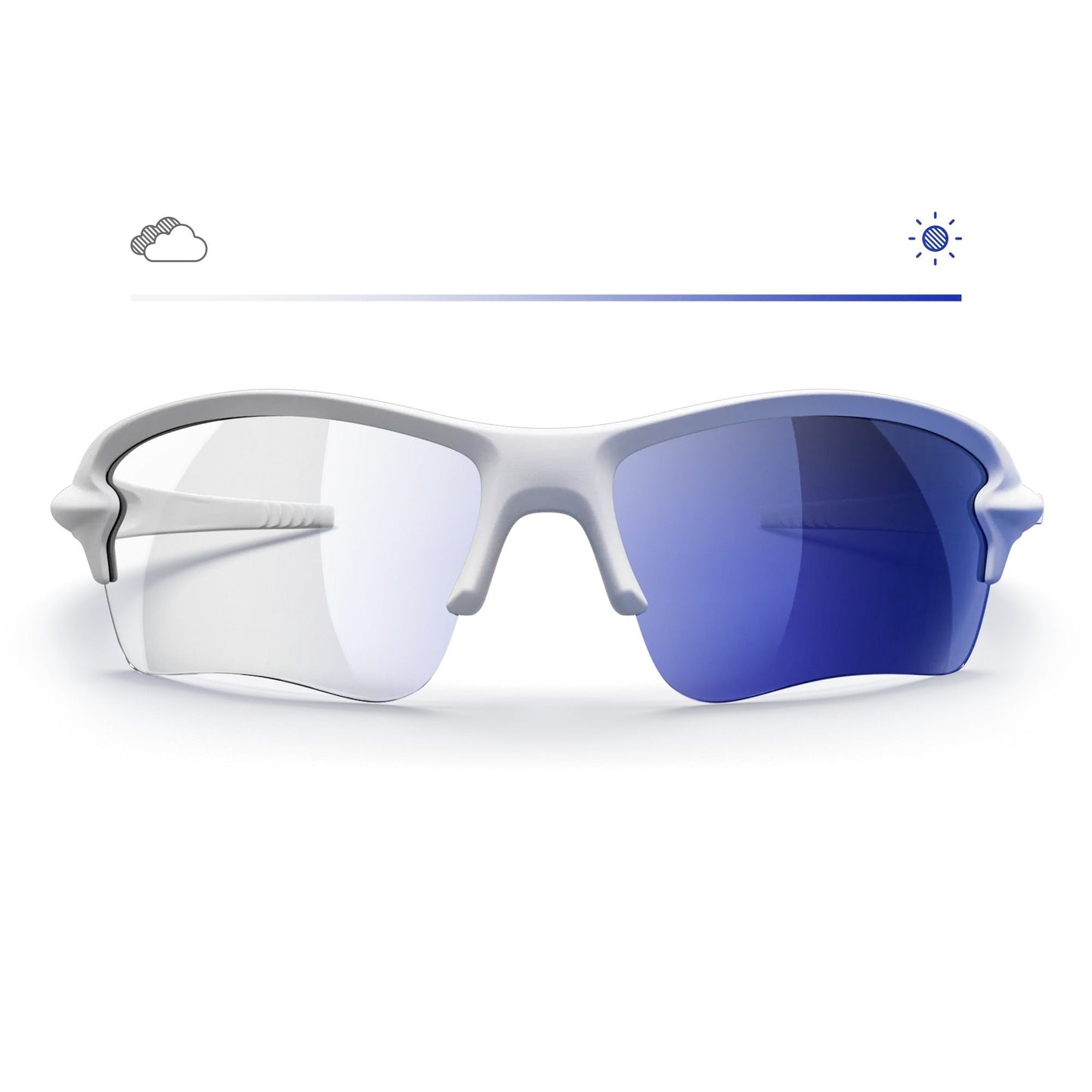 White Sling Blade Prescription Transitions® Mirrors - Gafas Y Gafas