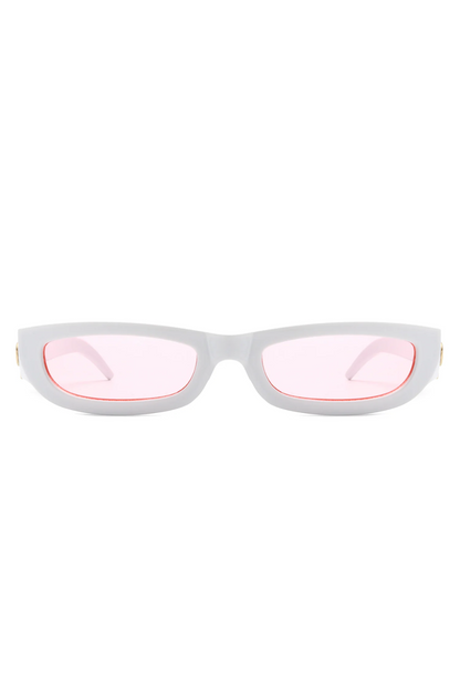 Hailey White with Pink Lens