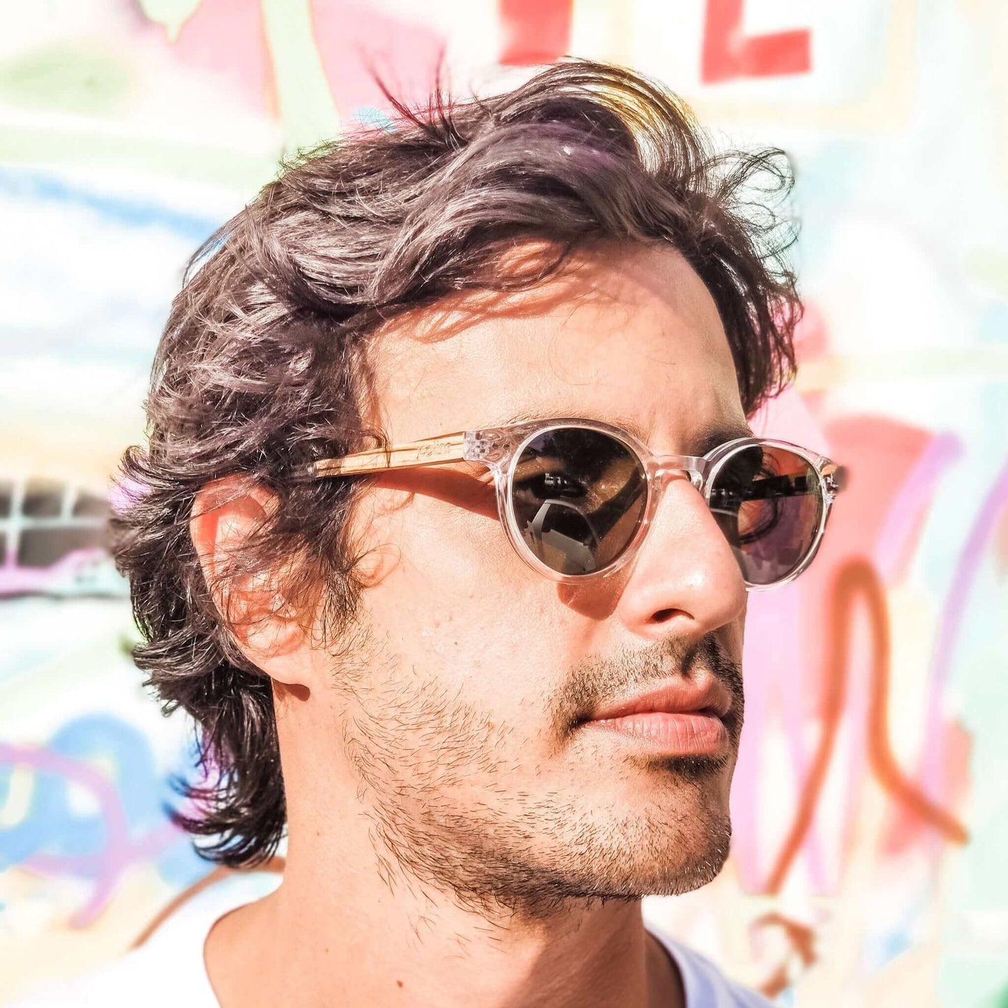 Ganges - Unisex Wood and Bio Acetate Sunglasses - Gafas Y Gafas