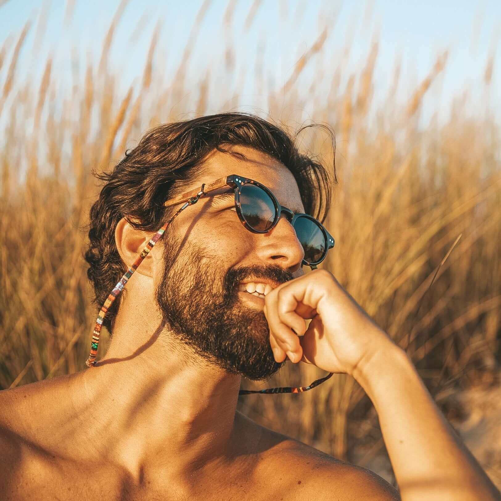 Ganges - Unisex Wood and Bio Acetate Sunglasses - Gafas Y Gafas