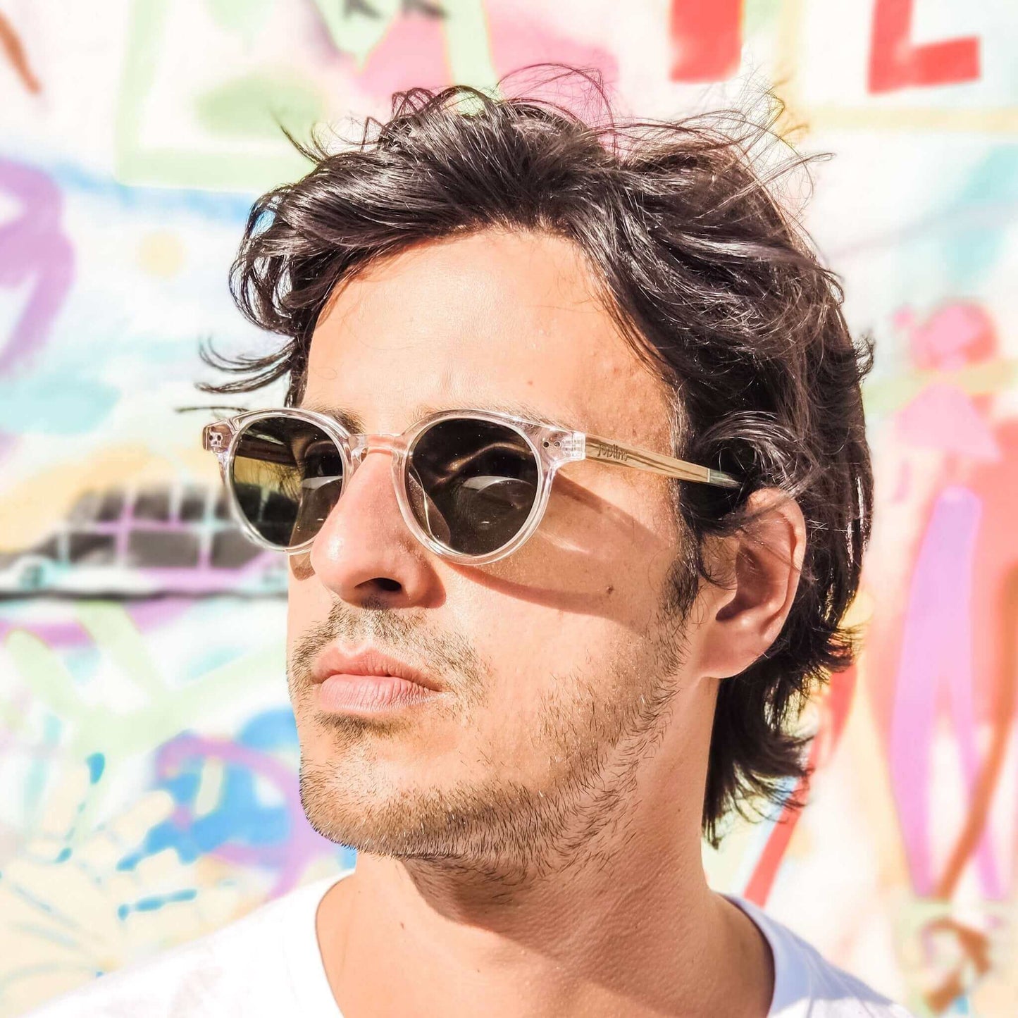 Ganges - Unisex Wood and Bio Acetate Sunglasses - Gafas Y Gafas