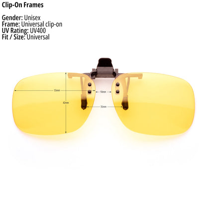 The Clip - Ons | Yellow "Will Power" - Gafas Y Gafas