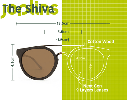The Shiva - Wooden Sunglasses - Gafas Y Gafas