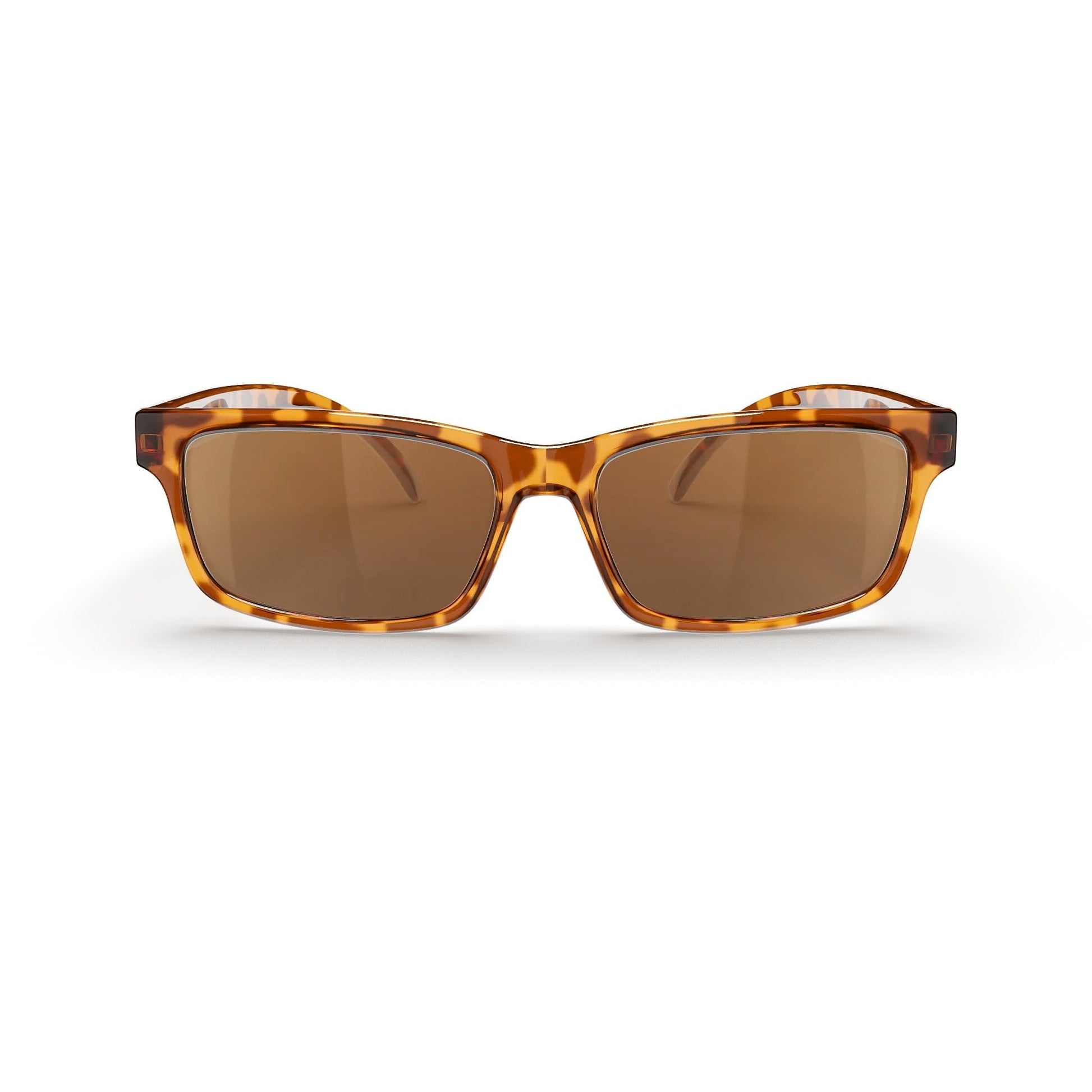 Tortoise Rectangle Prescription Polycarbonate Sunglasses - Gafas Y Gafas