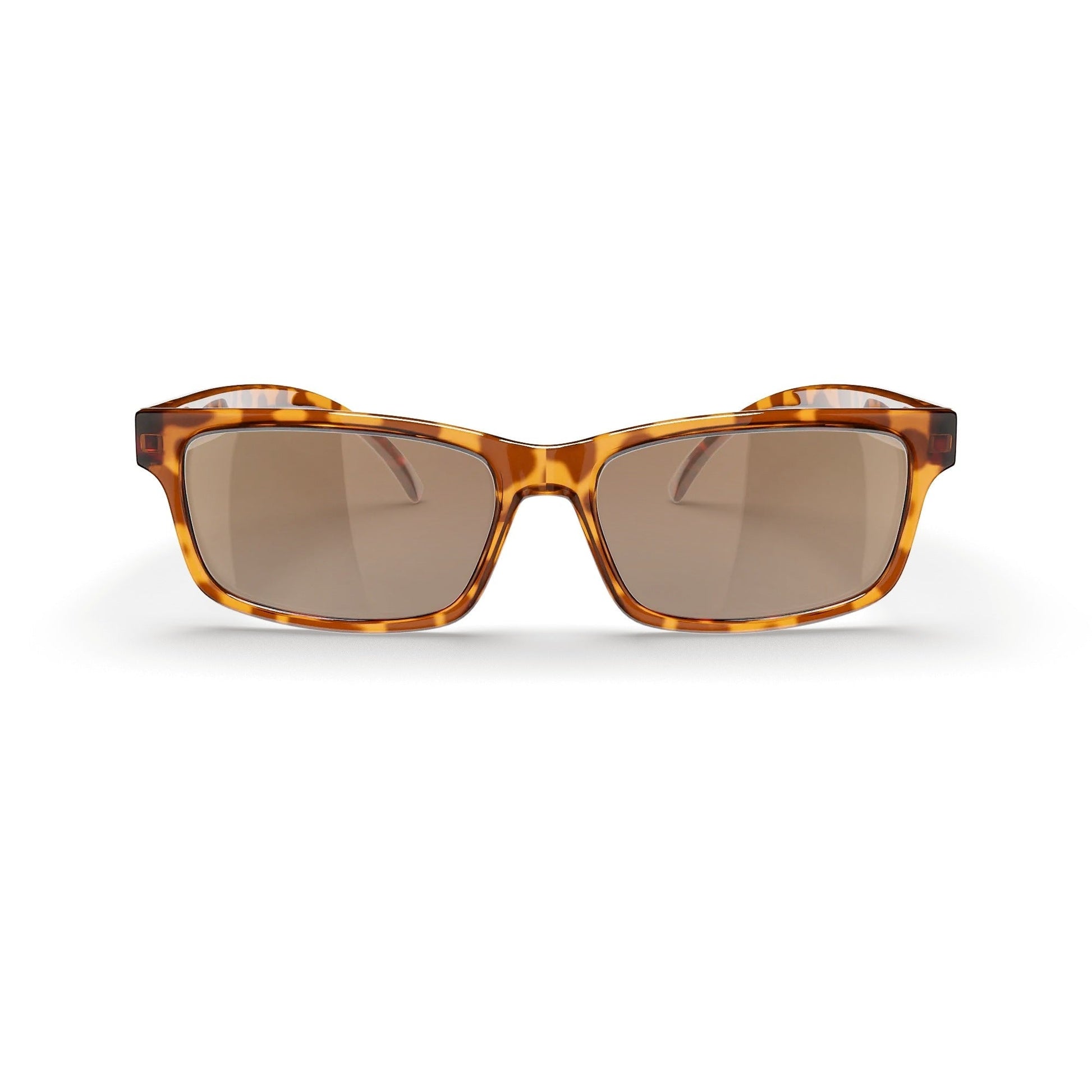Tortoise Rectangle Prescription Polycarbonate Sunglasses - Gafas Y Gafas