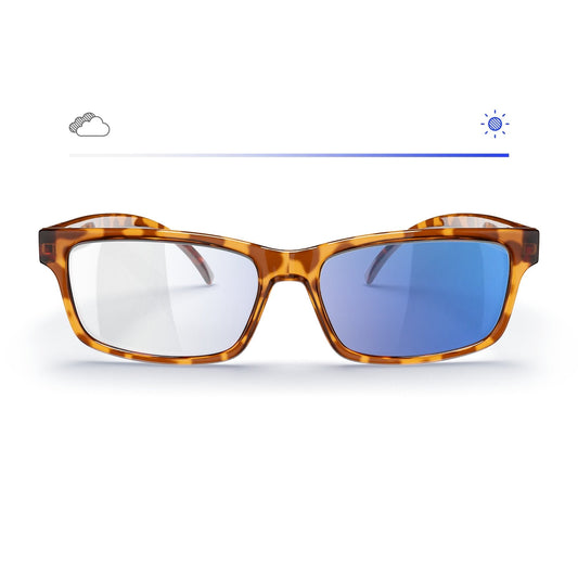 Tortoise Rectangle Prescription Transitions® Colors - Gafas Y Gafas