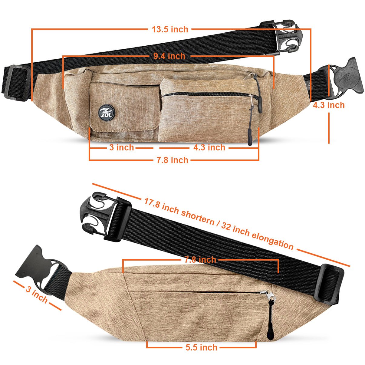 Zol Adventure Waist Bag - Gafas Y Gafas