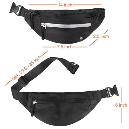 Zol Moda Waist Bag (Black) - Gafas Y Gafas
