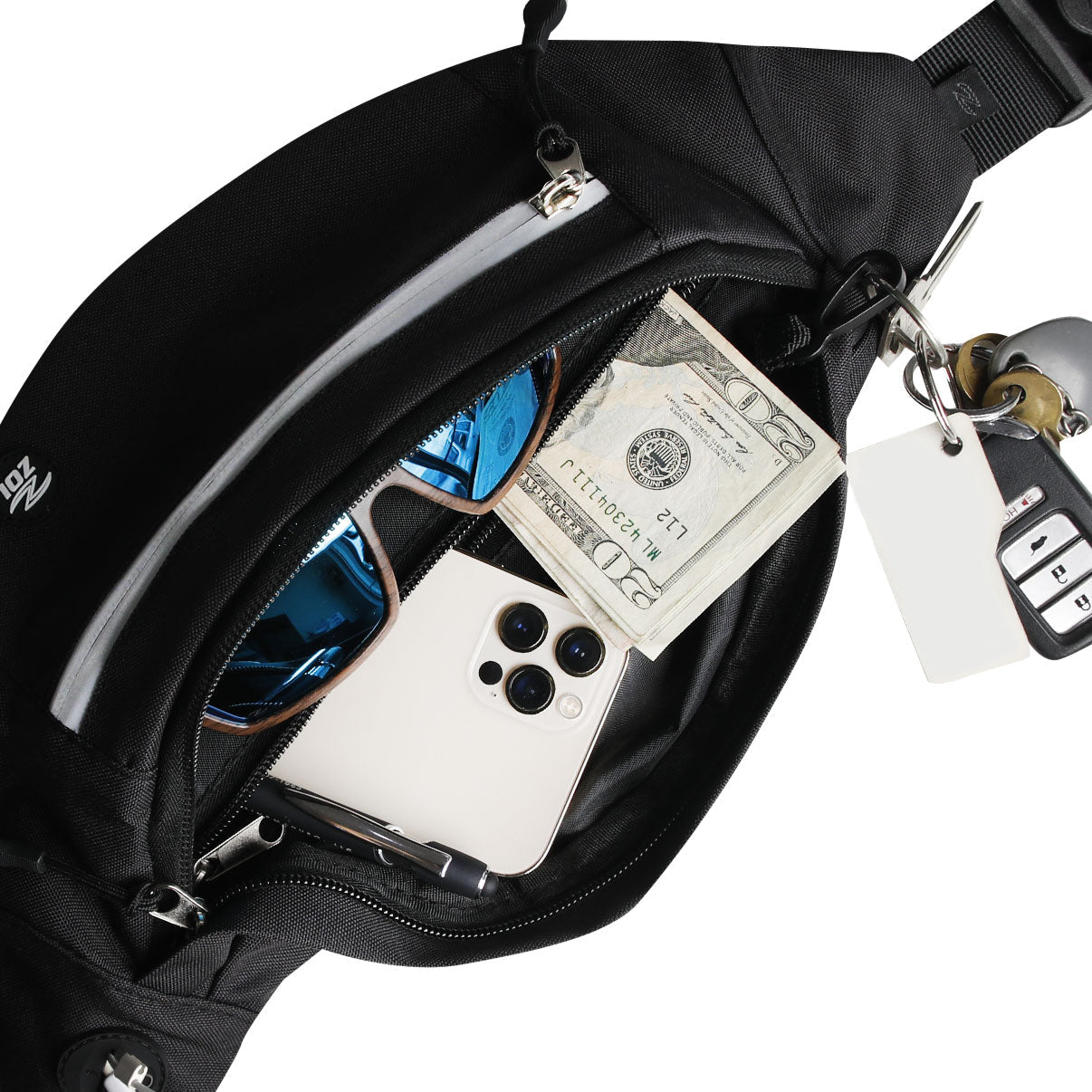 Zol Moda Waist Bag (Black) - Gafas Y Gafas
